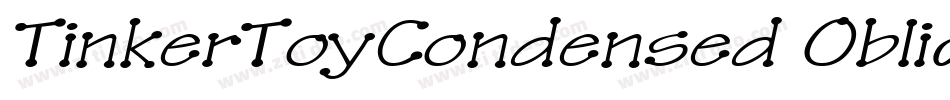 TinkerToyCondensed Oblique字体转换